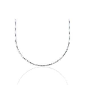 18K White Gold Diamond Necklace